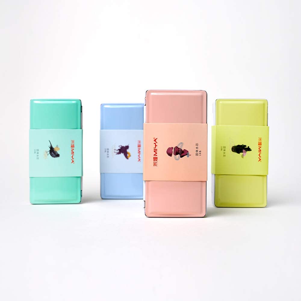 Miya Himi Water Kleur Effen Palet-Draagbare Reizen Aquarel Verf Kit Voor Beginners Kunstenaars Studenten