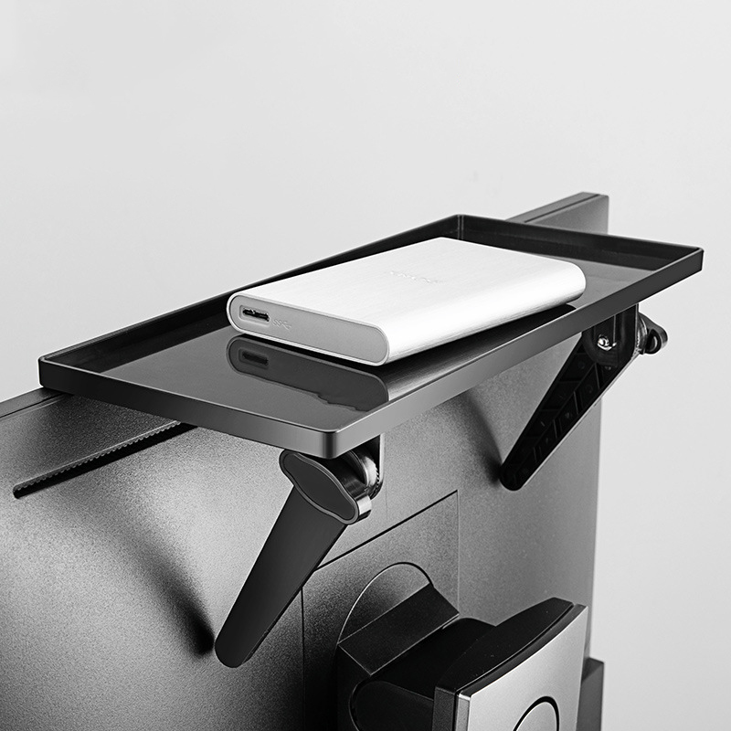 2 Pieces Screen Top Shelf TV Top Storage Bracket Adjustable Monitor Top Shelf for Media Boxes Router Game Console Home Decor