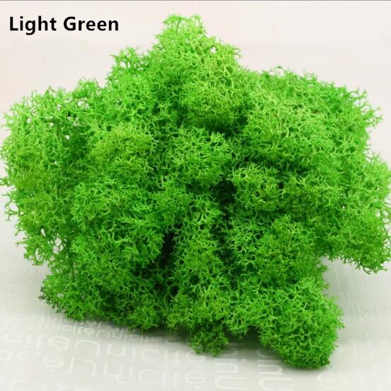 Fausse mousse artificielle multicolore, 20g, fausse plante, accessoire décoratif pour la maison, le salon et le jardin: Light Green