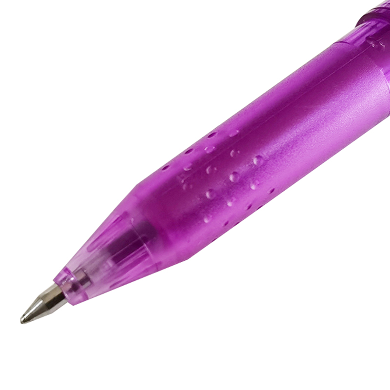 16 Pcs Gel pen office school magic erasable pen refill 0.5mm pole pen mixed color ink school student office stationery pen: Purple 16 Pcs