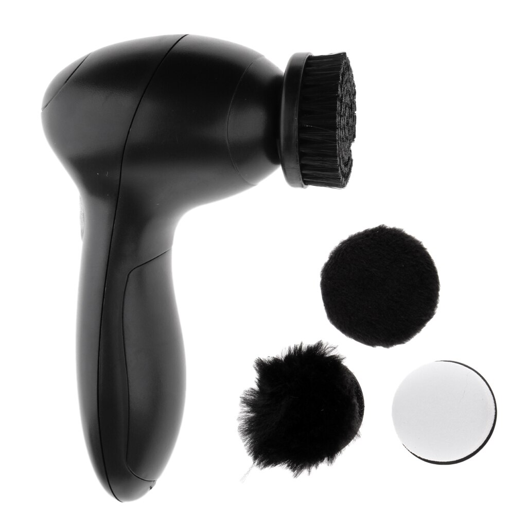 Portable Handheld Automatic Electric Shoe Brush Shine Polisher With A Storage Box