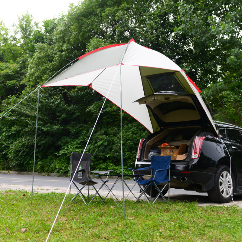 Draagbare Waterdichte Auto Achter Tent Buiten Camping Onderdak Outdoor Auto Tent Trailer Tent Dak Top Voor Strand Paraplu Auto Tent