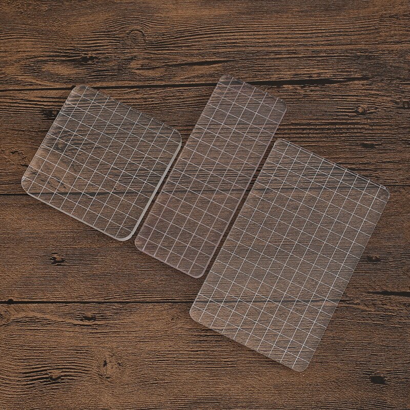 Crystal Acrylic Stamp Block Transparent Seal Decorative Stamp Accessories Plexiglass School Supplies DIY