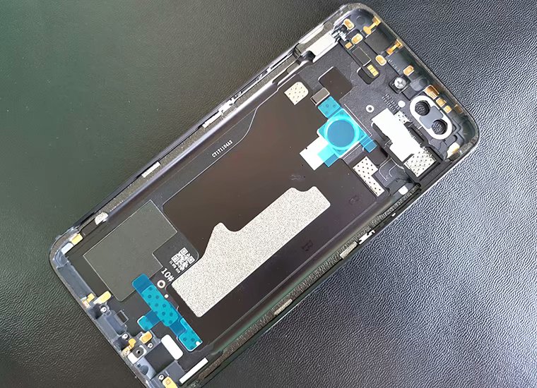 Fecobefore Oneplus 5 T boîtier d'origine pour Oneplus 5 T batterie en métal couvercle arrière pièces de rechange étui avec boutons plateau de carte