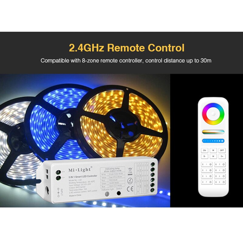 Milight LS2 2,4G Wireless 5 IN 1 Smart Led-Controller Für einfarbige CCT RGB RGBW RGBWW RGB + CCT Led-Controller