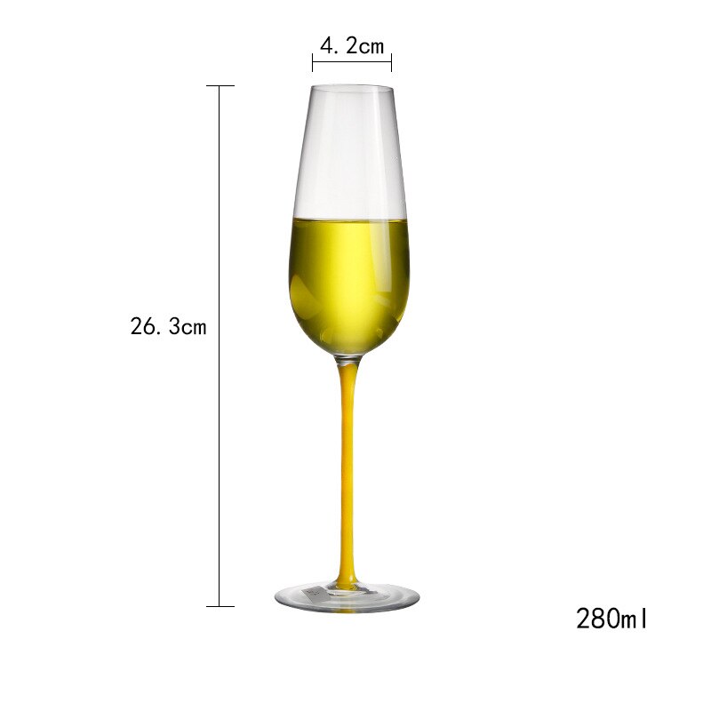 Copo de vinho tinto taça de vidro transparente cristal cor Europeus e Americanos grande borgonha copo de vinho tinto copo de champanhe 2 varas