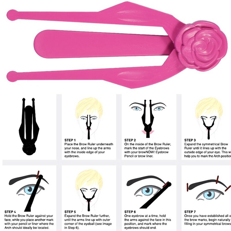 Permanent Makeup Symmetrical Measuring Guide Hair Measurement Tool Eyebrow Measuring Tool