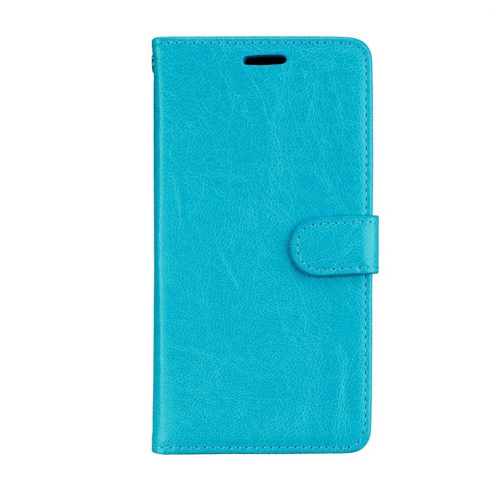 Wallet leather Flip Case voor BQ BQ-5059 Strike Power Case Cover Voor BQ 5059 BQS-5059 BQ5059 Case Voor BQS 5059 strike Power Cover: Blue