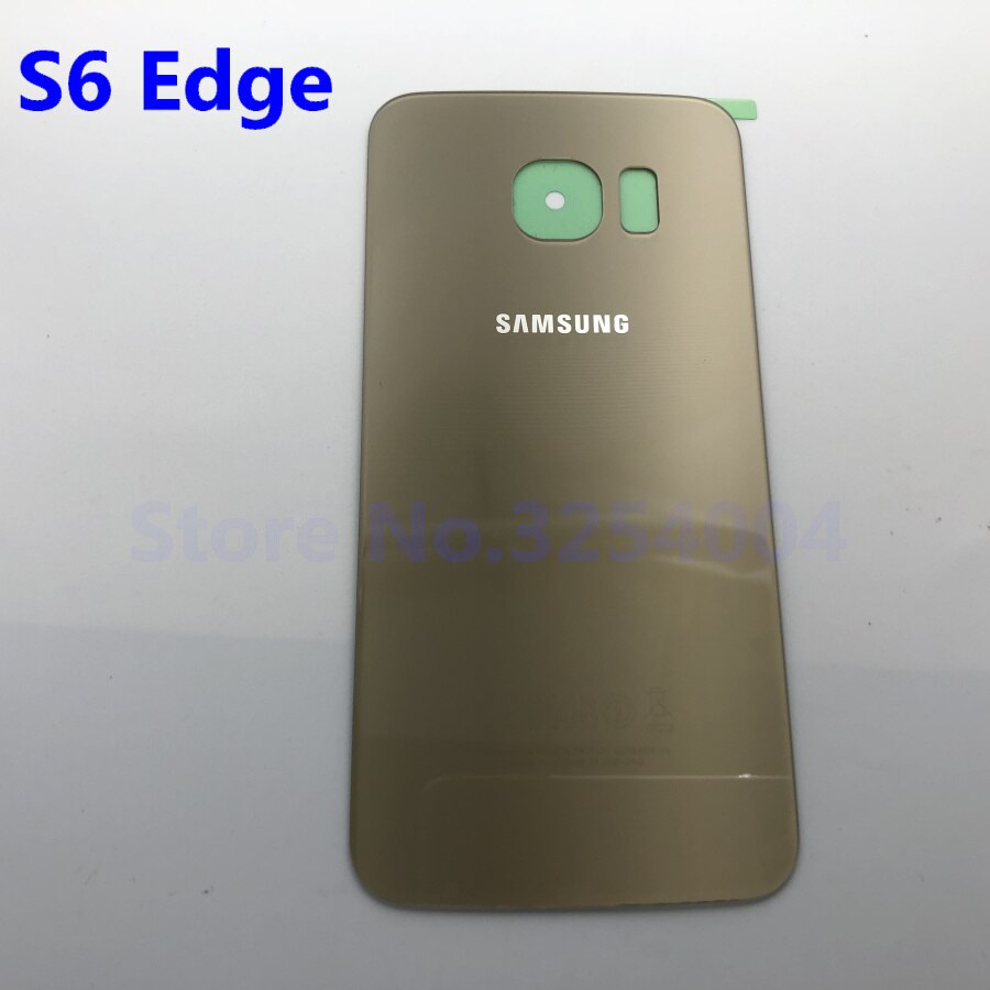 Nueva tapa trasera de la batería para Samsung S6 edge plus G920F G925F G928F carcasa trasera para batería: S6 Edge Golden