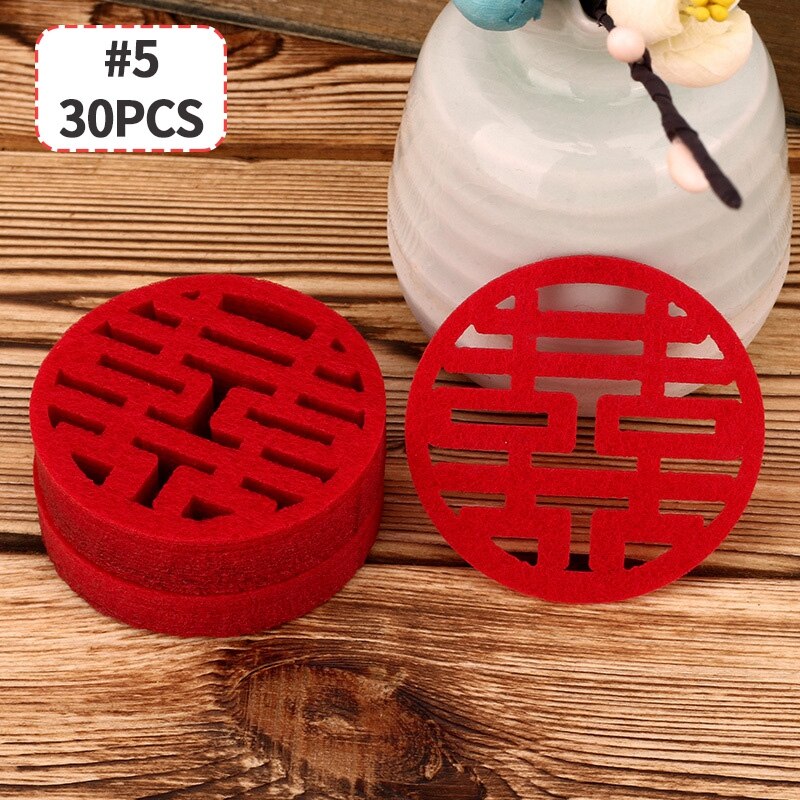 Mini Marriage Stickers Traditional Chinese Wedding Decorations Fruit Plate Xiao Xi Zi Room Throwing Decor Garden Tree Ornaments: S5