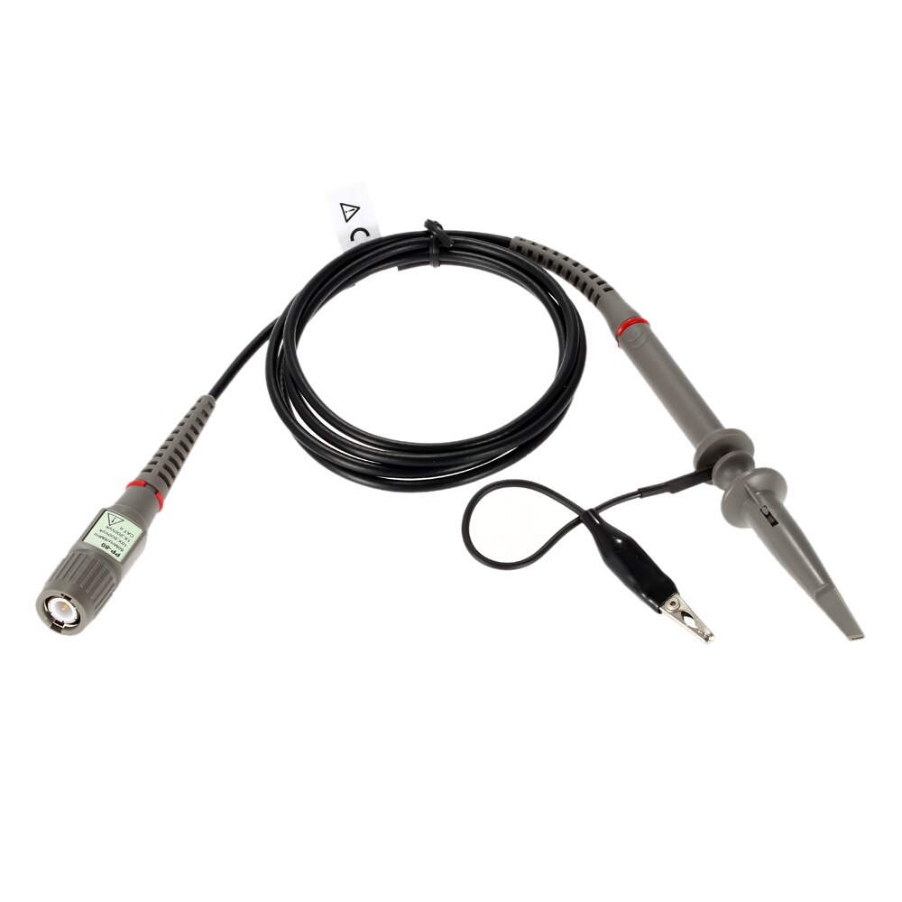 Digital Oscilloscope Probe 60MHz Oscilloscope Clip Probe with Accessories Max.600V DC Peak AC x1 x10