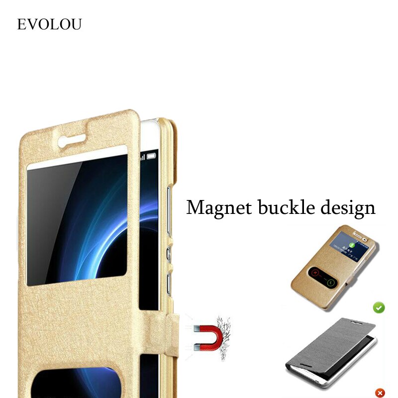 Ledertasche Für Gionee M6 GN8003 Fällen Schnelle Antwort Sichtfenster Flip Standplatz-abdeckung für M6/M6 Plus Telefon Fall Taschen Thin Holster