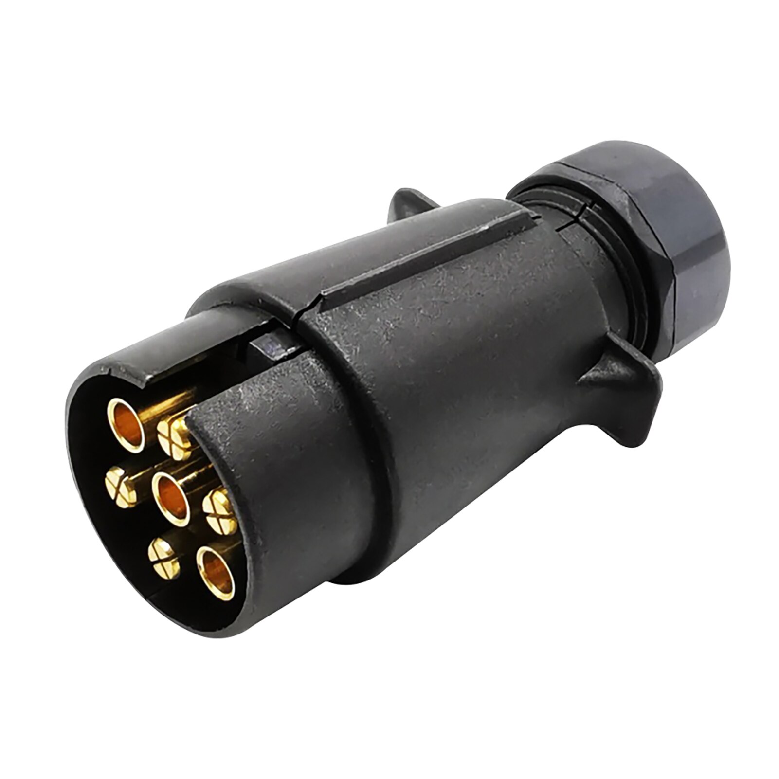 12V 7Pin Trailer Plug Caravan Car EU Adapter Screw Terminal Universal Replacement Part Waterproof Socket Towbar Easy Install RV