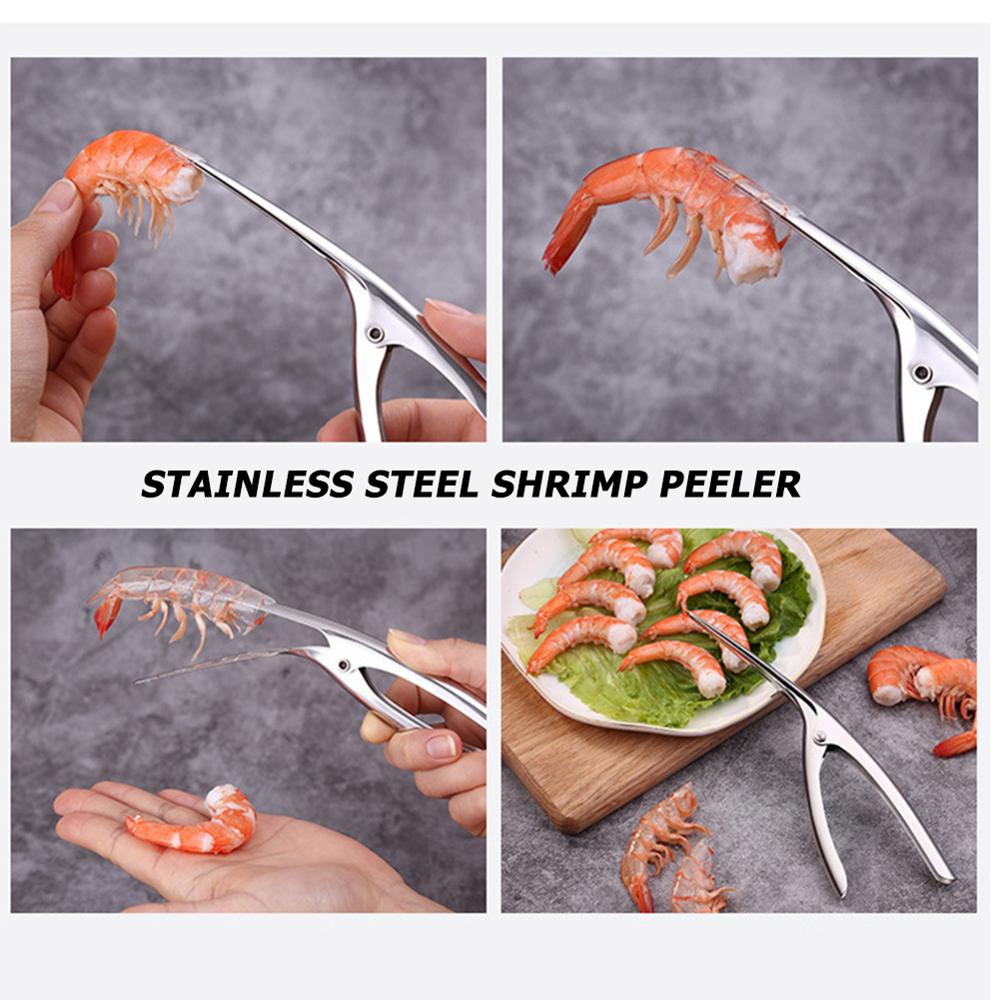 Stainless Steel Shrimp Peeler Lobster Shell Remover Kitchen Seafood Tools