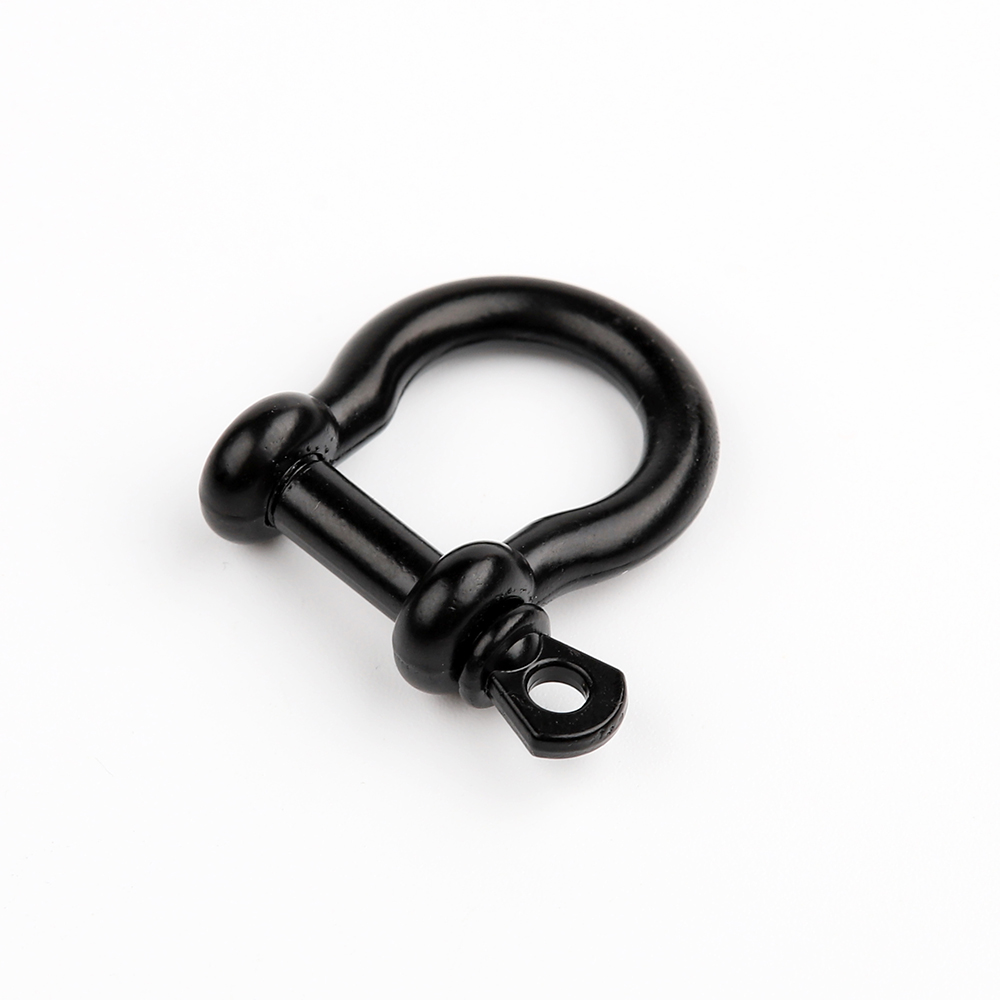 Paracorde Bracelet manille boucle métal réglable arc ancre U manille pince réglable pour survie Bracelet accessoires: Orange
