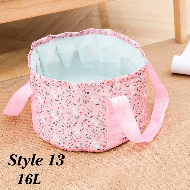 Składana umywalka podróżna umywalka kempingowa wiadro wędkarstwo składana umywalka kąpiel stóp zlew koszyk na pranie Spa kąpiel stóp wiadro do kąpieli: Styke 13