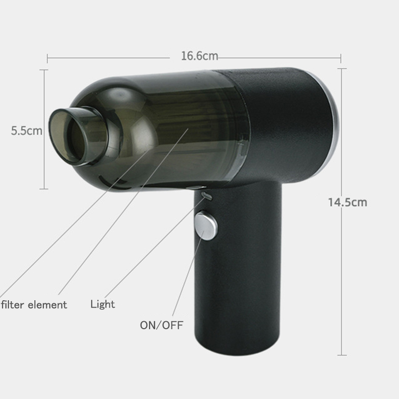 Plumero de aire portátil para coche, aspirador de coche inalámbrico de mano recargable por Usb, Mini aparatos de limpieza
