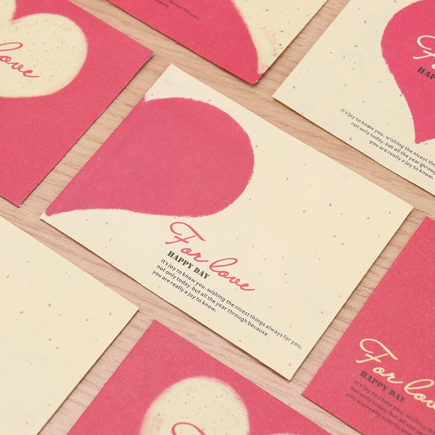 Sobres pequeños de estilo occidental, sobres pequeños de estilo Kawaii con corazón de amor, Mini sobres bonitos para ventana, papelería de dibujos animados, 10 Uds.