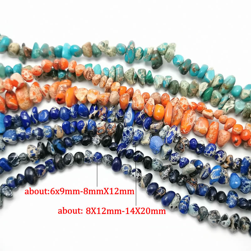 Natural Stone Beads 5-20mm Imperial stone Seafloor sediment 16 inch Lrregular Gravel Beads Diy Bracelet For Jewelry making