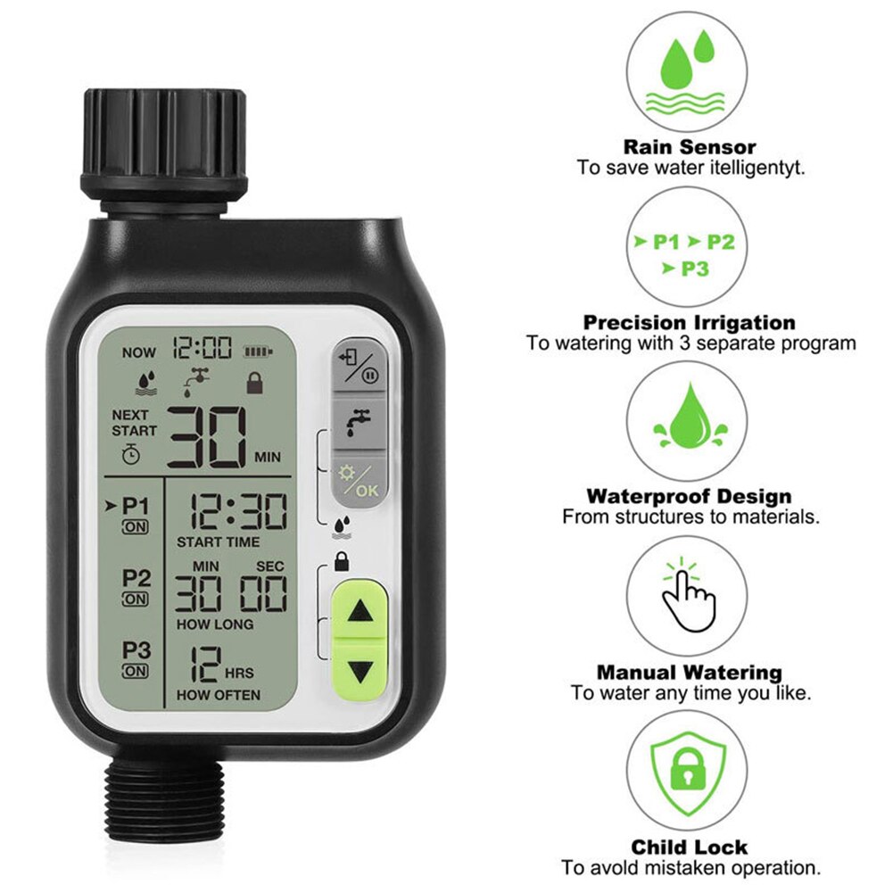Digital Irrigation Timer Programmable Outdoor Smar... – Vicedeal