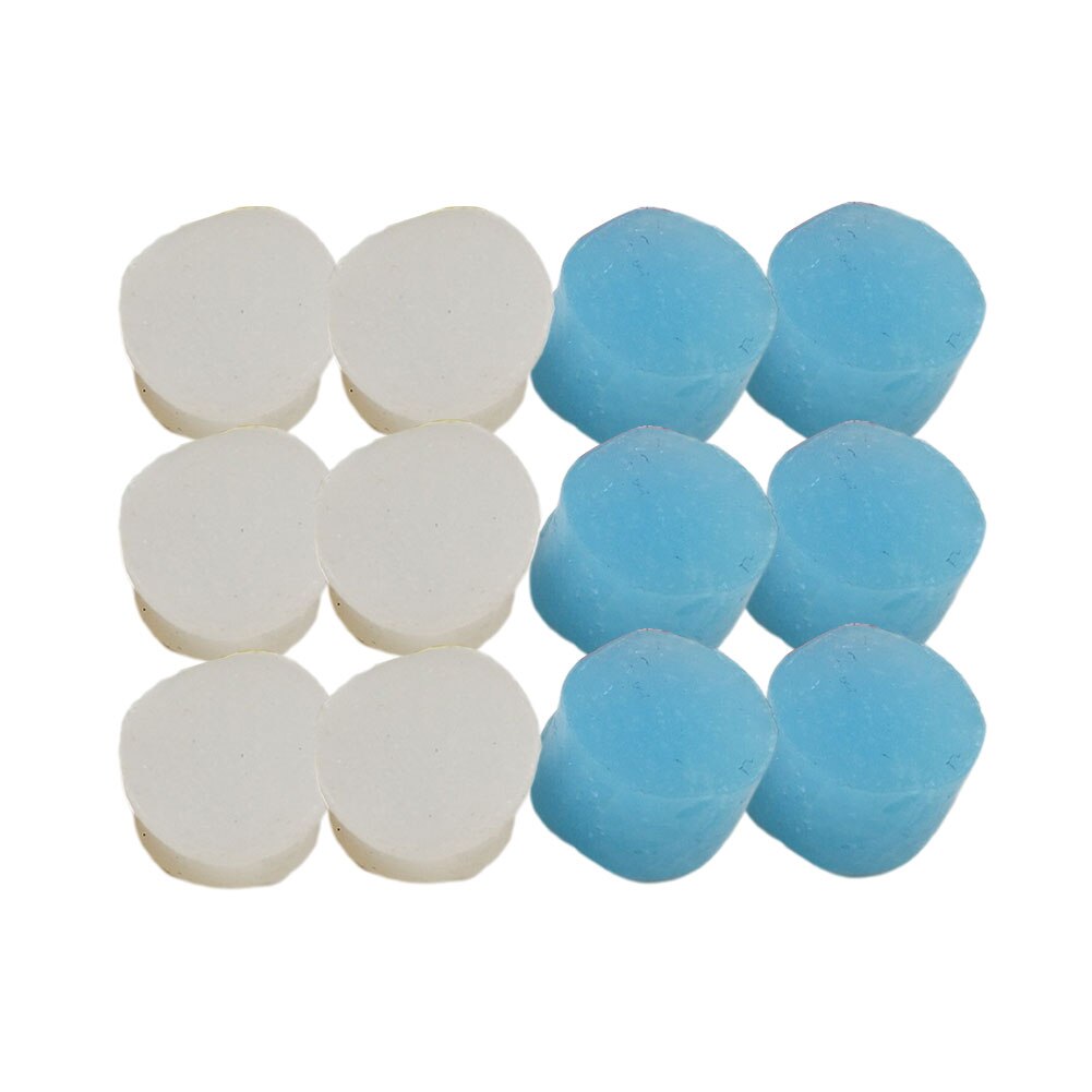 12 Stuks Oordopjes Beschermende Oordoppen Silicone Soft Waterdicht Anti-geluid Oordopjes Protector Zwemmen Douchen Water Sport: White Blue