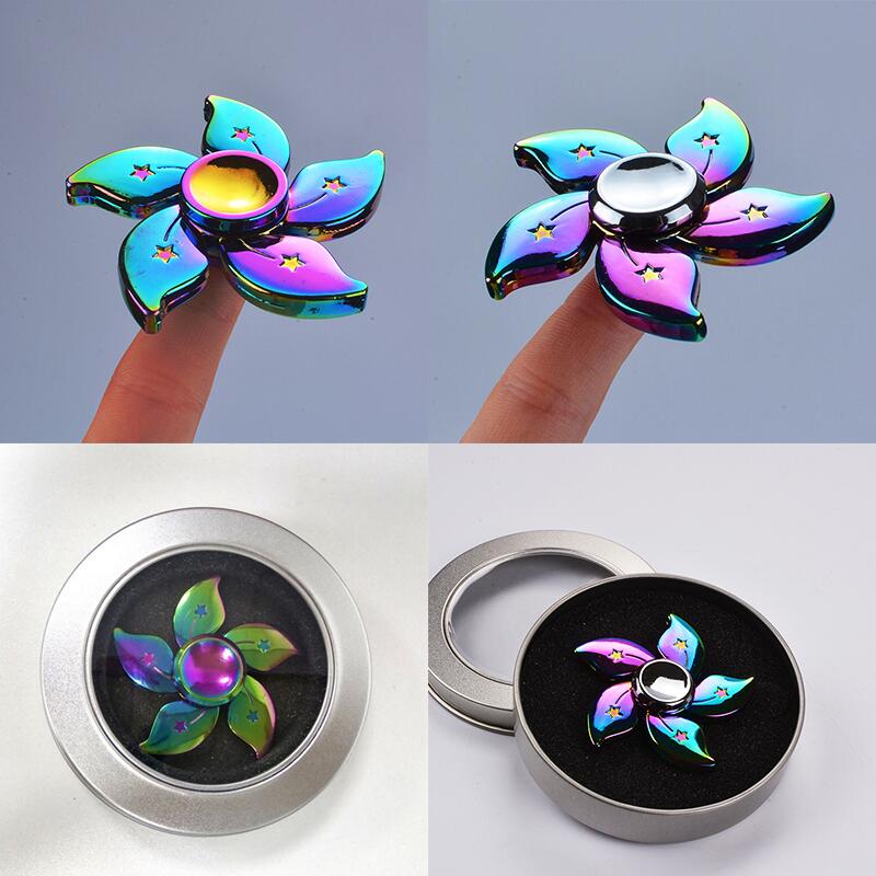 Halloween Rainbow Rainbow Bauhinia Flower Star Fidget Spinner Hand Spinner For Focus Reduce Autism ADHD Stress Toys