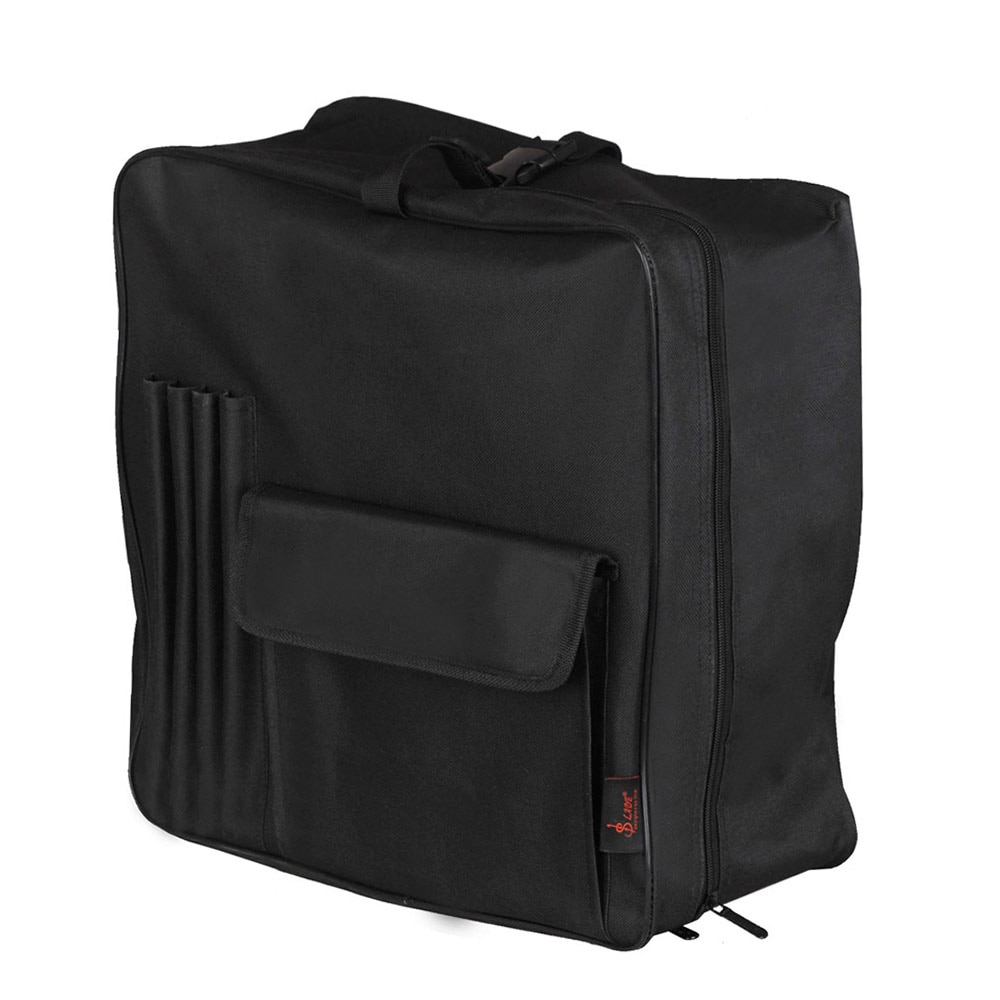 14 Inch Snare Drum Bag Backpack Case with Shoulder Strap Outside Pockets Black