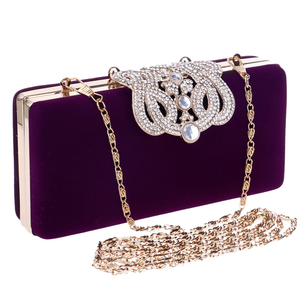 MOLAVE Handtassen Solid zakken voor Vrouwen Mode Avond Handtassen Party Sparkly Clutch Purse Schouder Cross Bag Minaudiere 9515