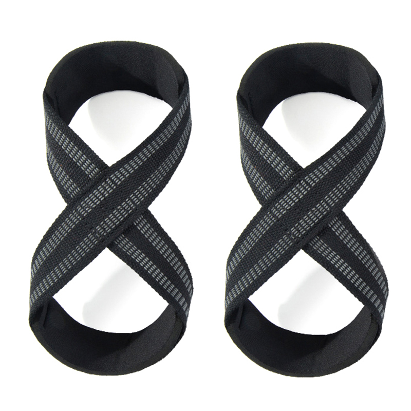 1 Pair Weightlifting Hand Belt Anti-Slip Sport Fitness Wrist Wraps Straps Gym Support Lifting Grip Belt Fitness Bodybuilding: light green