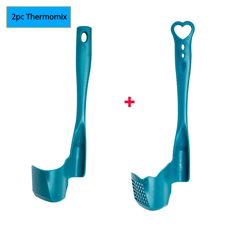 Thermomix TM6/TM5/TM31, spatule rotative pour mélanger la cuisine, retirer les portions, robot culinaire, 2 pièces: Blue 01-02