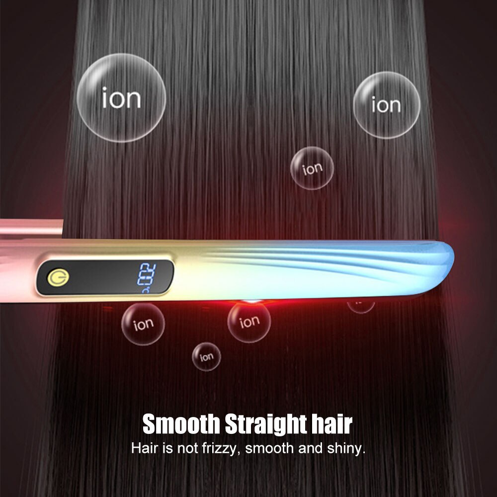 Fer à friser en céramique Tourmaline, plaque chauffante pour cheveux, chauffage rapide, Performance thermique