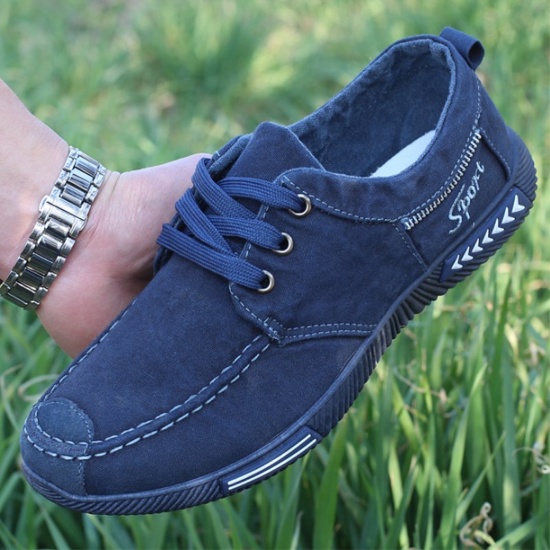Heren outdoor canvas wandelschoenen heren denim stoffen schoenen zomer herenschoenen vulkaniseren heren platte schoenen maat 38-46