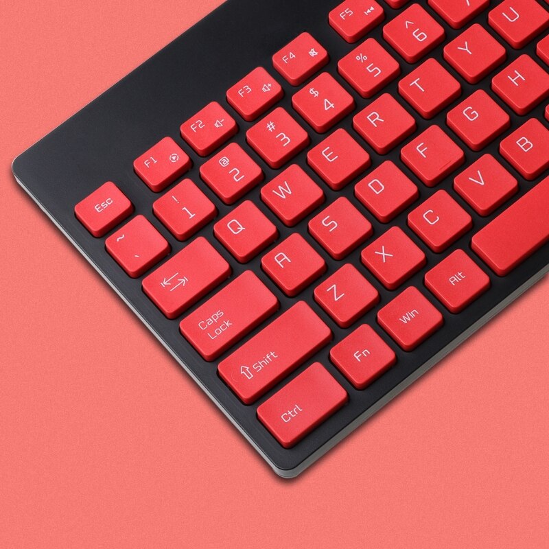 Wireless Keyboard Mouse Silent Ultra-Thin Cute Combo Set for Office Home Desktops Notebooks Laptops PC Personal Computer