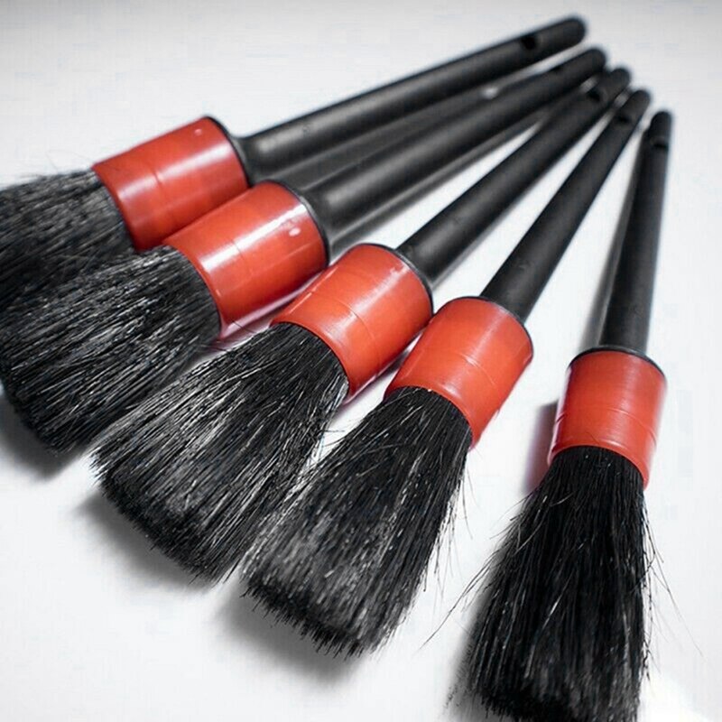 3Pcs Auto Wiel/Band Borstel Autowasseretteborstel Met Handvat & 2 Set Auto Detail Borstel Wassen Auto detailing Cleaning Kit