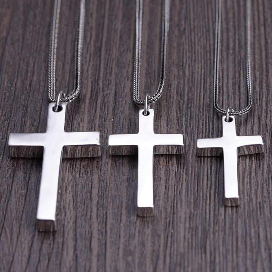 S925 Sterling Zilver Minimalistische Heldere Kruis Hanger Voor Wome Mannen Minnaar Puur Zilver Mode Christian Sieraden Ketting Accessoires