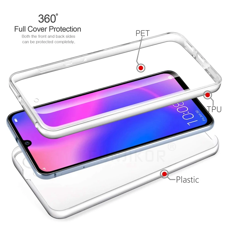 For Xiaomi Mi 13T Redmi Note 12 11 9S 8T 9 8 Pro 10 12C 13C A2 A1 9A 9C Poco X5 Pro X3 Double Protector Case 360 Phone Cover