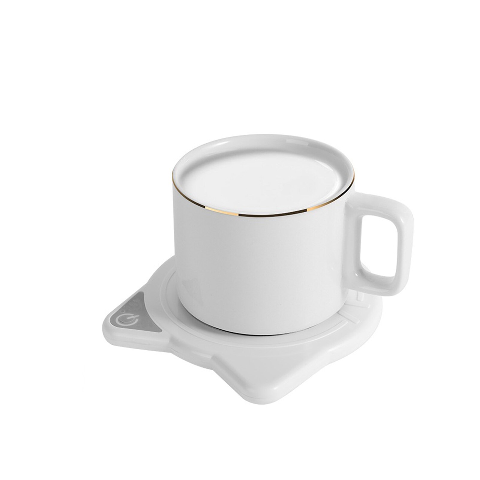 Chauffe-tasse à café électrique USB, plaque chauffante, sous-verres chauds, boisson au lait, tasse de thé, sous-verres isolants pour le bureau et la maison: Clair