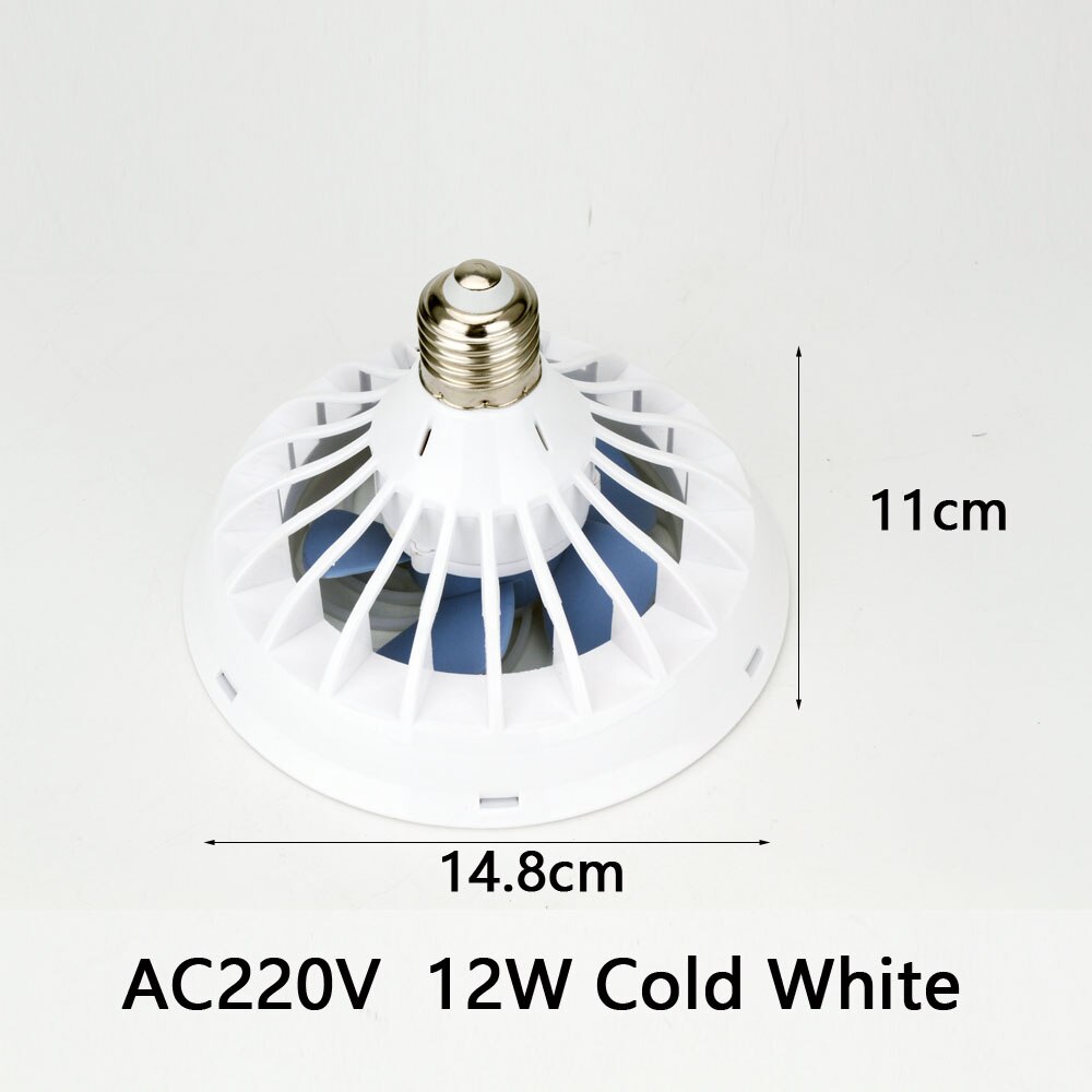 Nowoczesne wentylatory sufitowe doprowadziło lampa E27 12W 24W gabinet kuchenny biuro garaż fabryka AC12V 220V oświetlenie energooszczędne Fixtur