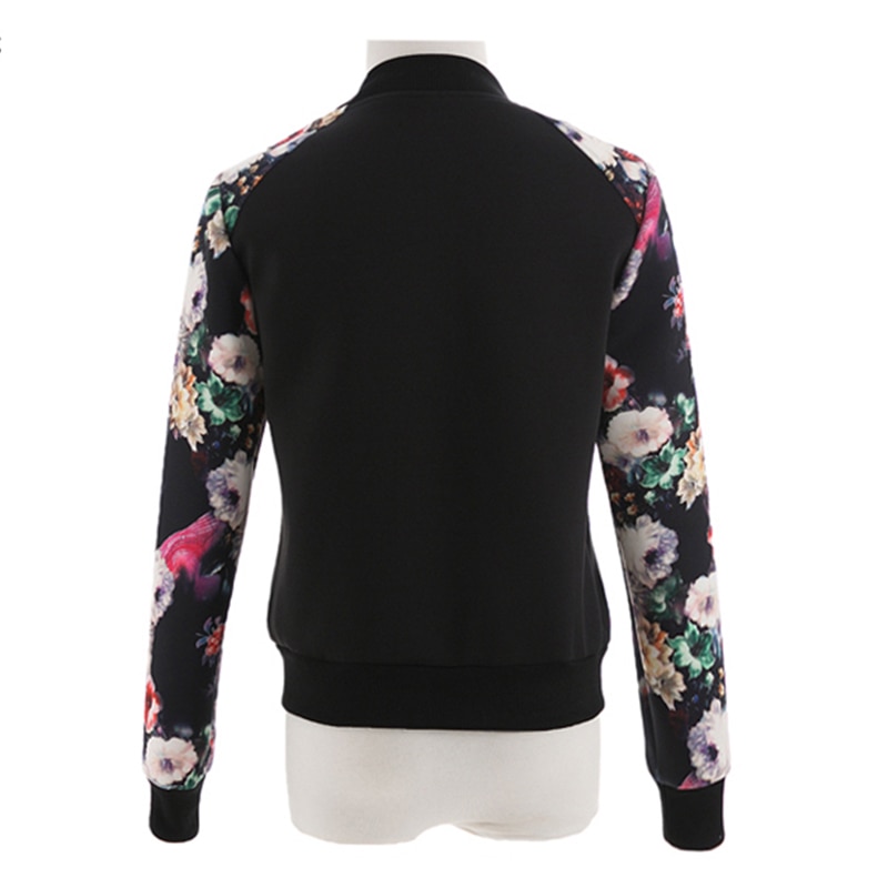 Zomerprint bomberjack dames dunne dames retrojas lange mouwen basic jassen dames plus size kleding