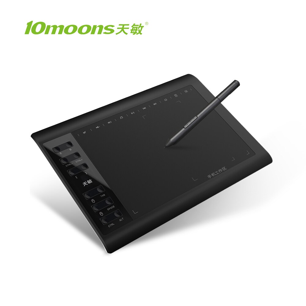 10moons G10 Graphics Tablet with Stylus for Android Laptop Writing Tablet for Draw Writing Pad/Board Electronic Graphic Tablet