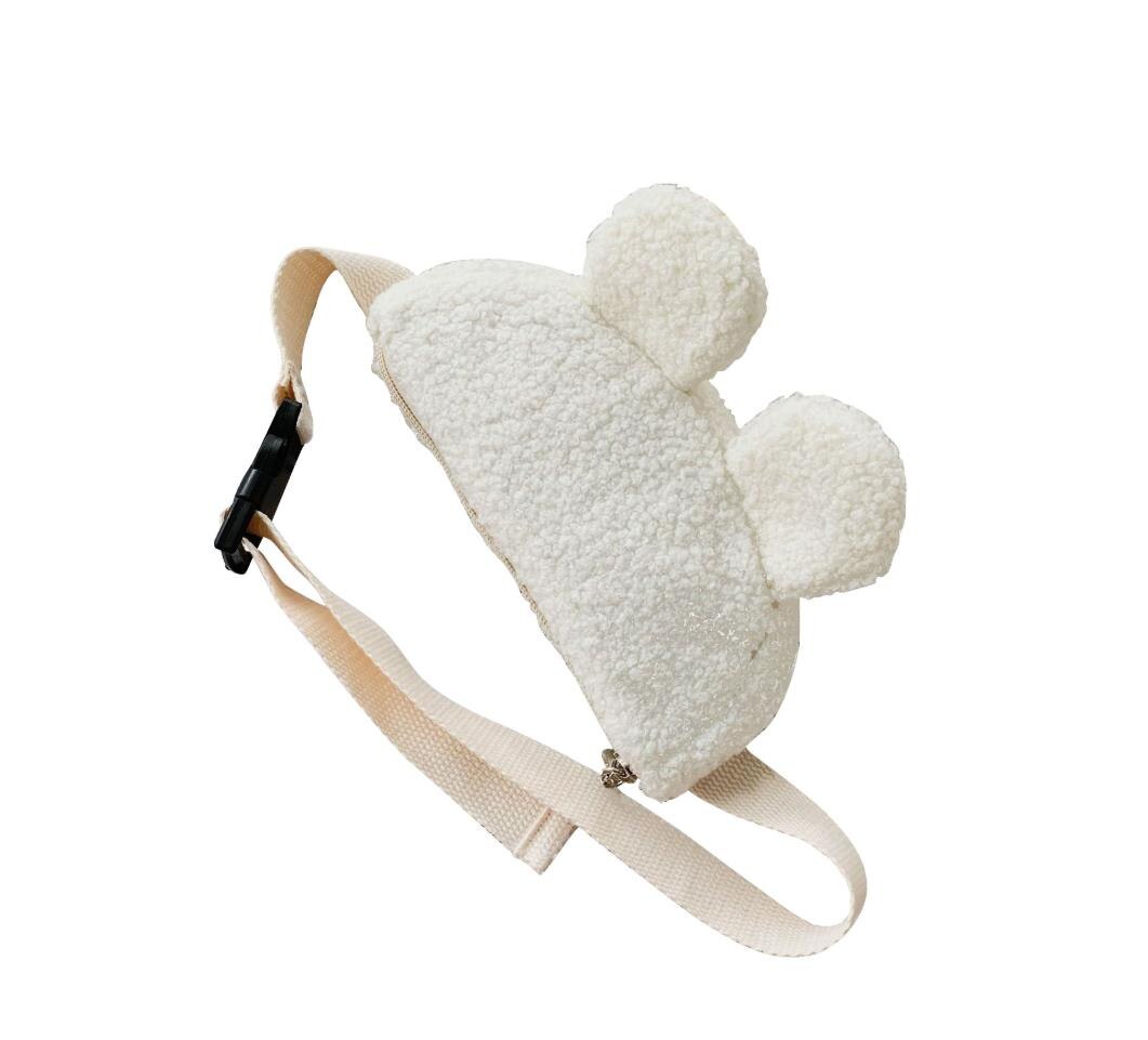 Kinder Kleine Taille Tasche Plüsch Brust Tasche für Junge Mädchen Einfache Umhängetasche Niedlichen Cartoon Kinder Reise Taille tasche Crossbody: D