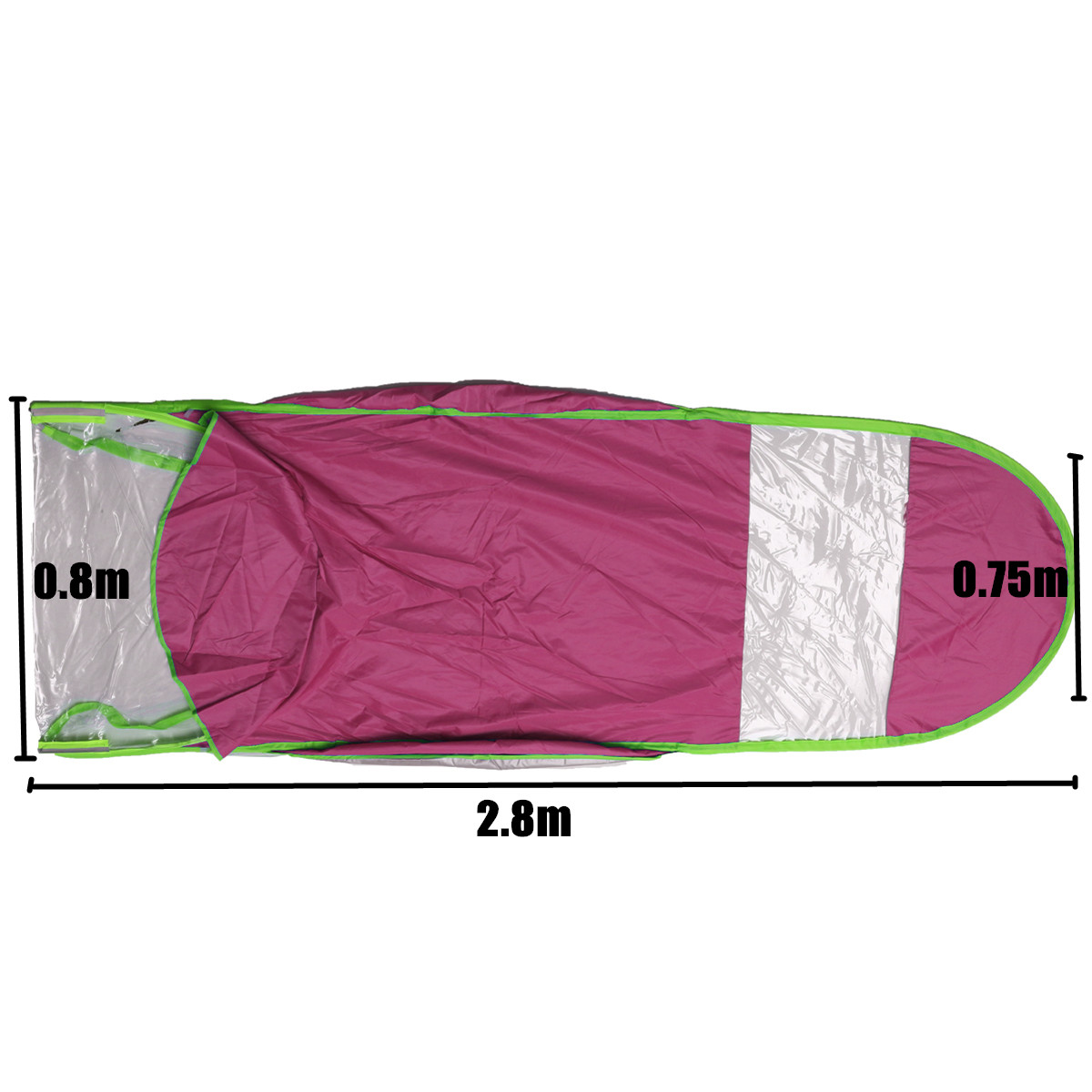 2.8*0.8*0.7M Motor Scooter Regenhoes Motorfiets Elektrische Zonnescherm Voertuig Paraplu Regenjas Poncho Cover Onderdak