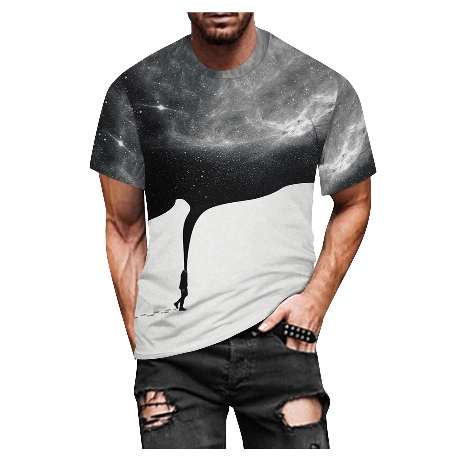 Feitong Short-sleeved T Shirt Men Women 3d Printed Summer Shirt Casual Slim Fit Man T Shirt Hip Hop Cotton Soft Tops