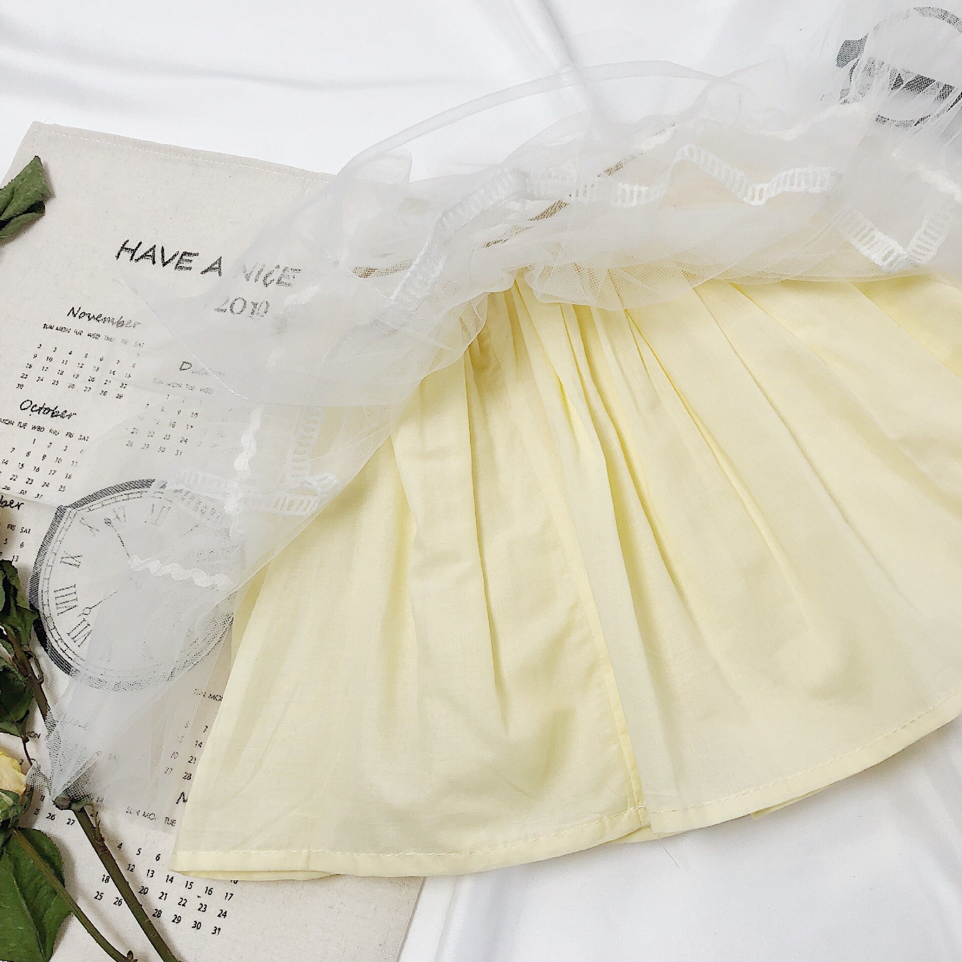 Lente Schattige Meisjes Mode Mesh Rokken Baby Meisje All-Match Prinses Bubble Rok