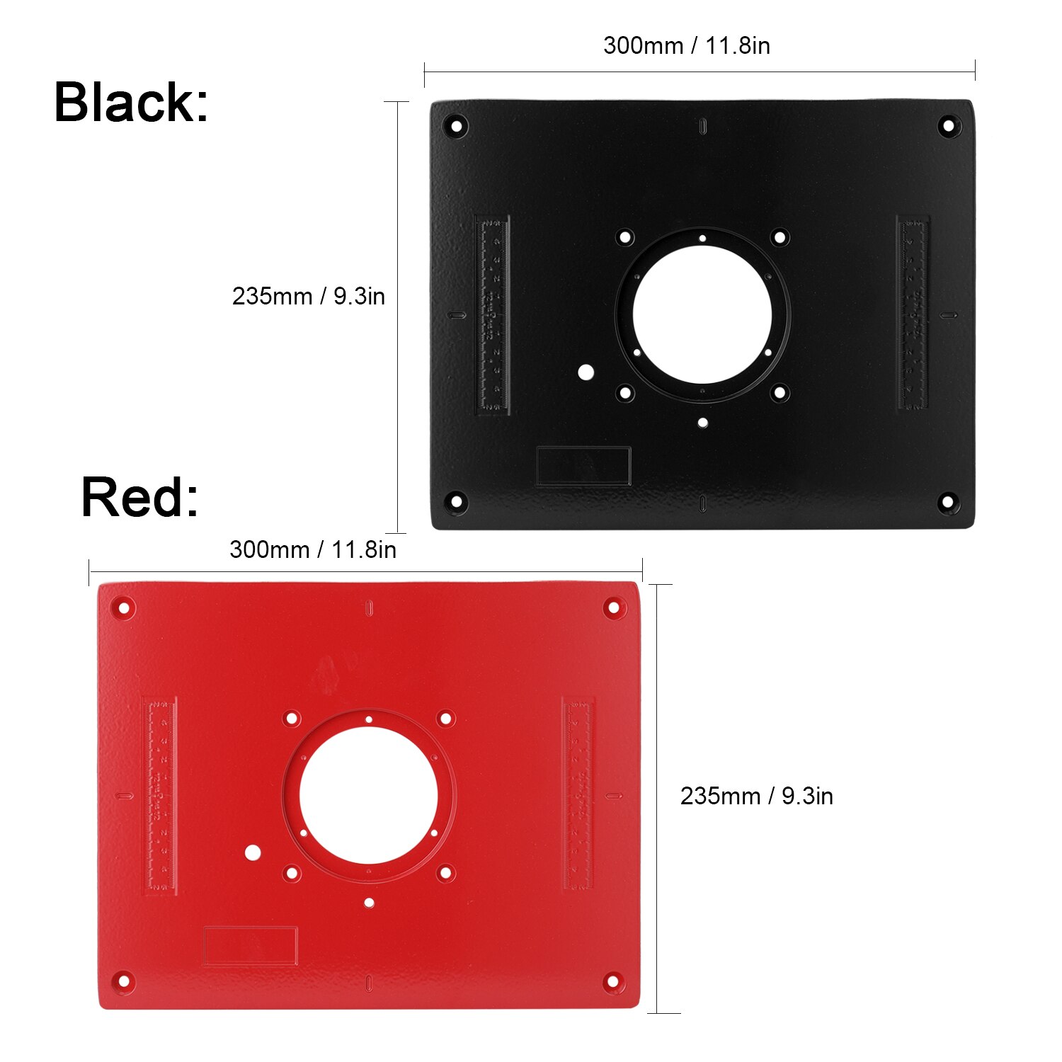 Portable Multifunctional Aluminum Alloy Router Table Insert Plate Trimmer Woodworking Benches Engraving Machine Tool