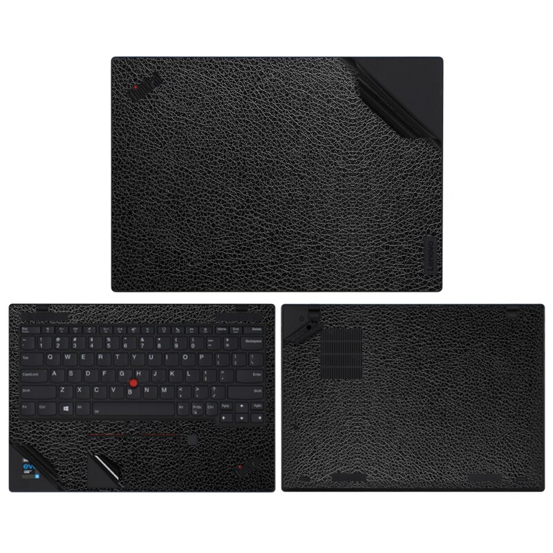 PVC Vinyl Stickers for Lenovo ThinkPad X1 Nano Gen 1 Super Slim Anti-Scratch Laptop Skins for Lenovo ThinkPad X1 Nano 1st Covers: Black PU