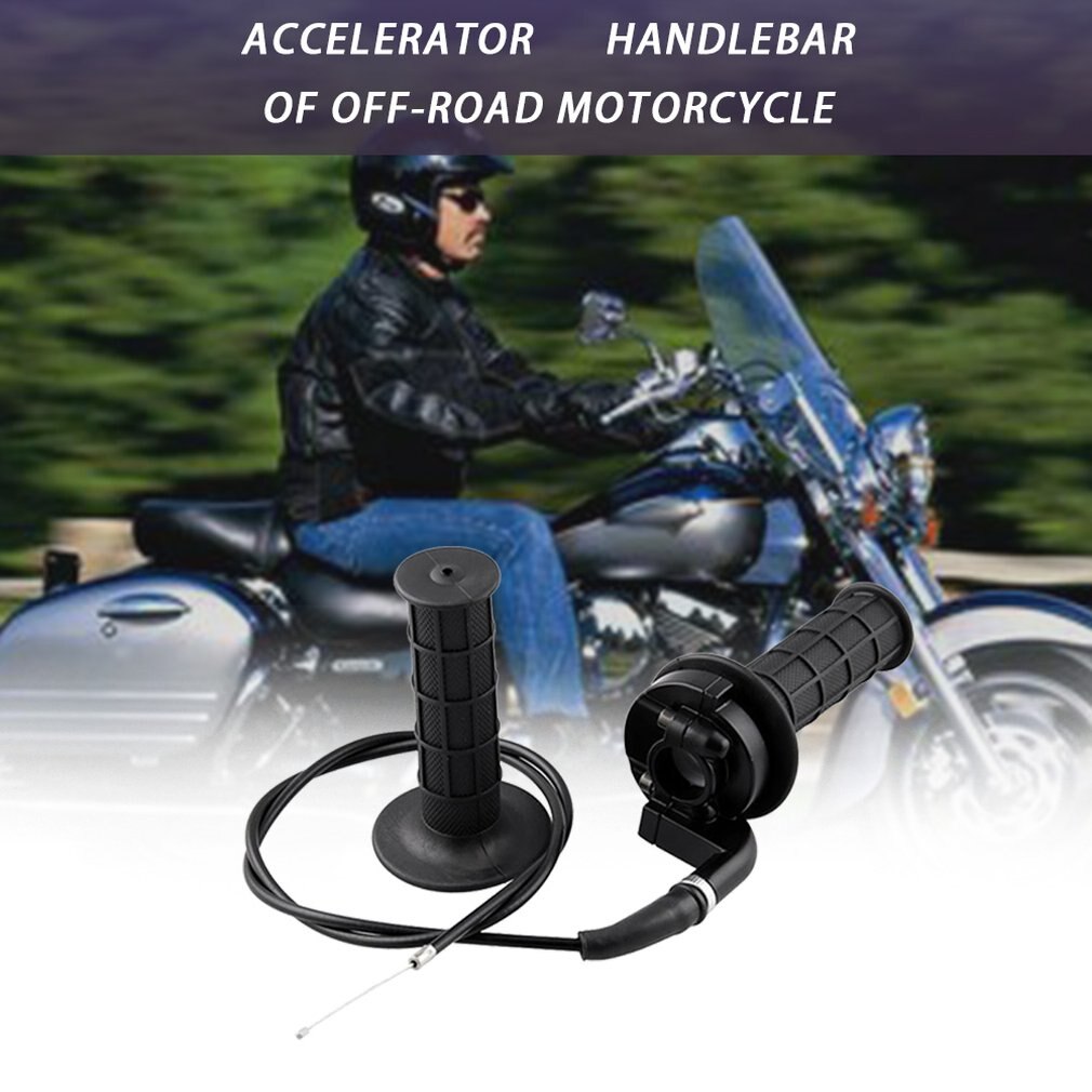 Interruptor do acelerador da motocicleta fora de estrada 7/8 universal 110-250cc com linha de aceleração aperto da mão