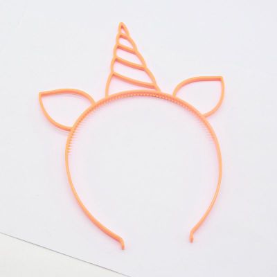 6 pçs unicórnio bandana bebê menina acessórios de cabelo headbands para meninas festa decoração do chuveiro do bebê festa festiva suprimentos do bebê presentes: 6pcs orange