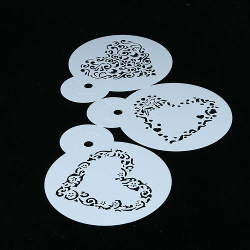1/3pc Baking Mold Love Heart Shape Cake Stencil Se... – Grandado