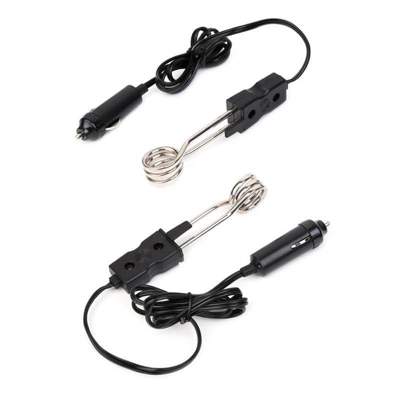 12V przenośne elektryczne grzałka robić wody samochodowej robić podróży kemping piknik mini kocioł gorąca woda robić kawy grzałka samochodowa